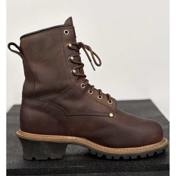 Carolina Steel Toe Leather Work Metguard Logger Boot Waterproof Mens 9.5D CA7821 - Picture 6 of 16